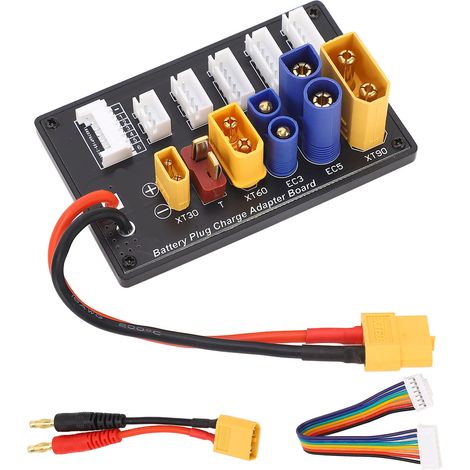 Carte de charge parallèle XT90 XT30 EC3 EC5 T XT60 pour batterie 6S - Adaptateur de charge équilibre (1/5)