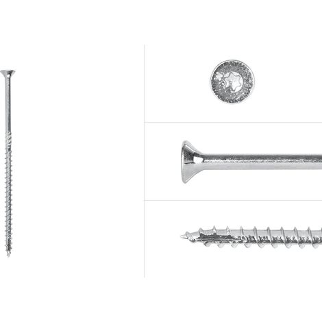 Vis pour panneaux d'aggloméré Galvanisé 5 x 120 mm Torx 25 à tête (1/4)