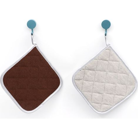 Torchon de cuisine en coton, indispensables du quotidien, maniques, dessous de verre résistants à la chaleur, gants de cuisine pour la cuisson. (1/3)