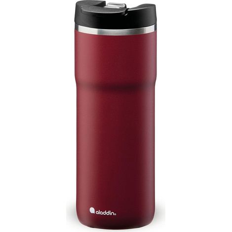 Travel Mug 0.47L Burgundy Red Étanche Tasse à Double Paroi Isolante Garde Chaud 4 Heures Sans BPA Va au Lave-Vaisselle (1/5)