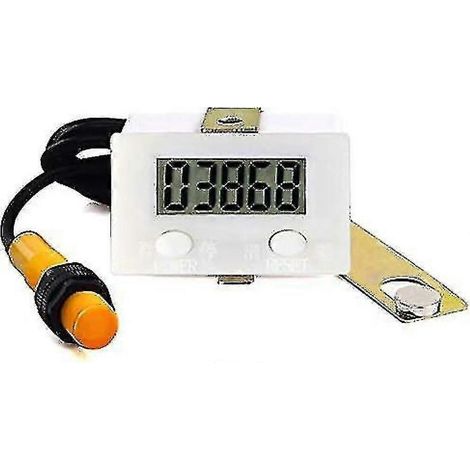 Compteur numérique à 5 chiffres avec capteur de proximité, montage magnétique, fonction d'incrémentation, automatisation industrielle (0-99999) (1/4)