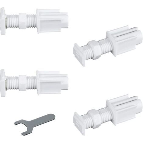 Pair (Blanc) Stores vénitiens sans perçage sans Outils, 4 Supports adhésifs pour Stores vénitiens manuels sans Outils, sans perçage pour fenêtre (1/5)