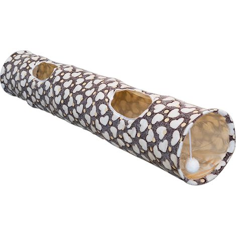 Tunnel pour chat de grande taille avec effet phosphorescent, en tissu Oxford résistant, idéal pour les jeux d'intérieur des chats. (1/5)