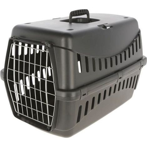 KERBL - Transportbox für Hunde - ECO-VERSAND - 58 x 38 x 38 cm - Schwarz