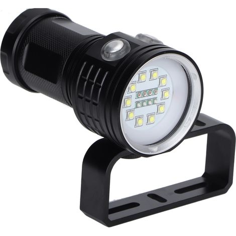 LED IP68 wasserdichte Taucherlampe, superhelle Taschenlampe für Outdoor-Unterwassersportarten B11 (1/5)