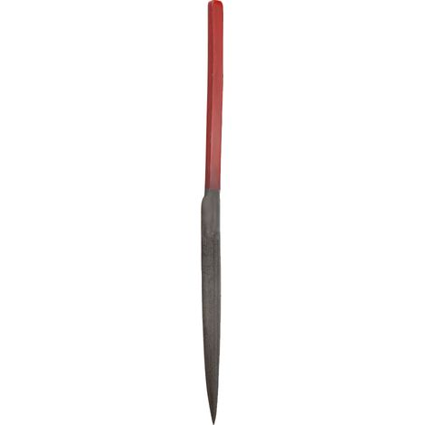 Lime à aiguille diamantée pour bagues, outil de sculpture et de réparation de bijoux avec manche rouge (forme demi-cercle) (1/5)