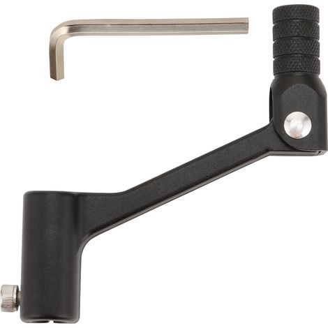 Motorradteile KTM, Yamaha universell geschmiedet, CNC-gefräster Schalthebel, schwarzer Lenker, schwarzer Kopf (1/4)