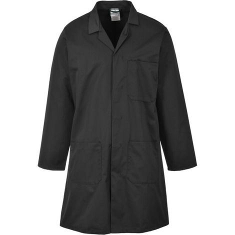 Bata estándar de trabajo colores corporativos PORTWEST 2852 XL Negro