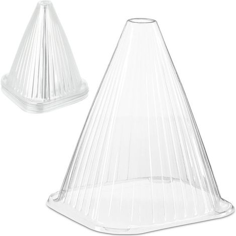 Chapeaux de plantes transparents paquet de 10 (1/5)