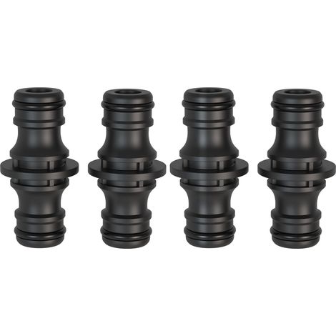 CCYKXA 4 pièces 1/2" raccord tuyau d'arrosage - Pièce de raccordement pour une connexion sûre des tuyaux, Couplage, connexion de deux tuyaux pour la prolongation