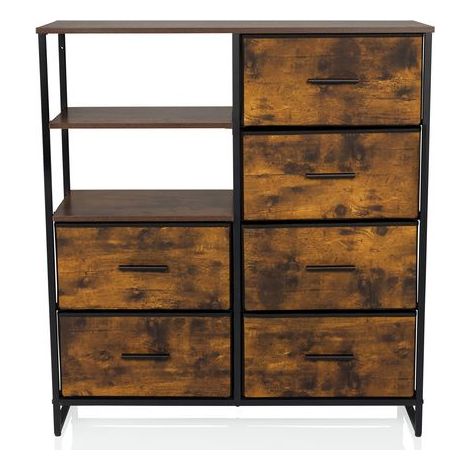 [NEUWERTIG] B-Ware Hjh Living Ragala   Kommode Sideboard Schubladenkommode Möbel Räuchereiche