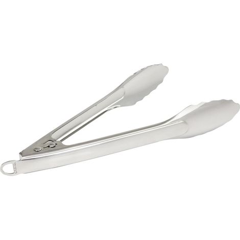 1 Pince de service, système autoblocant, acier inoxydable, ergonomie une main, cuisson poêle barbecue (1/4)