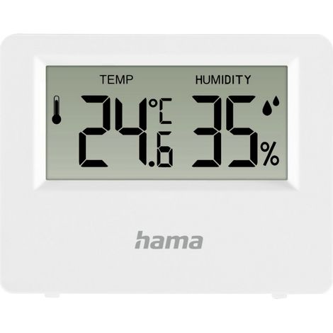 Hama Thermometer und Hygrometer "Ebro", digital, für innen oder außen, Weiß Thermo-/Hygrometer  0022