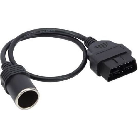 Lntyq Câble d'alimentation OBD2 16 Broches vers Prise Allume-Cigare Femelle 18 AWG (1/5)