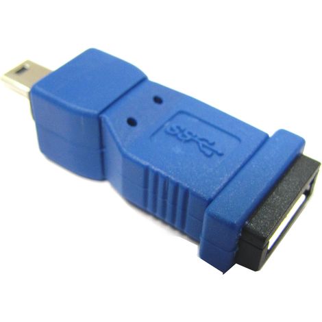 BeMatik - Adaptateur USB 3.0 vers USB 2.0 (mini USB Micro USB pour B Femme Mâle (1/2)