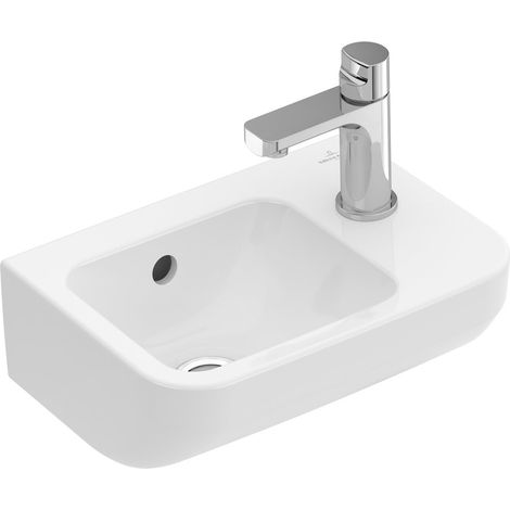 Villeroy & Boch Architectura - Lavamani 36x26 cm, con troppopieno, 1 con foro per miscelatore a dx, bianco alpino 43733601