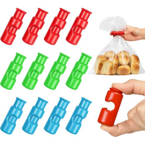 Pinces Sachet Alimentaire 6 cm, 12 Pièces (1/5)
