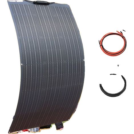 Panneau Solaire, Design Flexible, Haute Efficacité, kit 12V 100W (1/2)