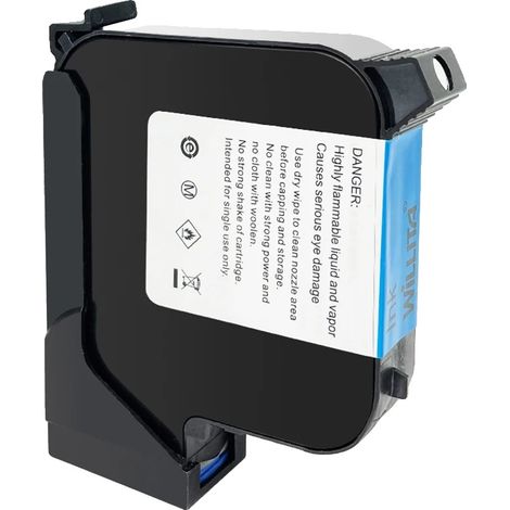 Cartucho de tinta de secado rápido, compatible con impresoras de inyección de tinta portátiles, 1 unidad de tinta negra. (1/2)