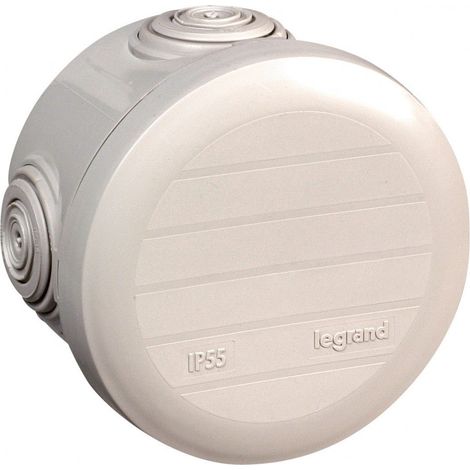 Verteilerbox Plexo Rund ø 70 mm 4 Eingänge Weiß