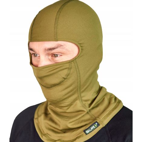 Cagoule thermique kaki pour l'hiver et les sports de ski, taille L/XL (1/3)