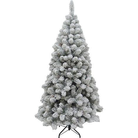 ALBERO DI NATALE ROCCARASO 180 CM CON NEVE INNEVATO ARTIFICIALE (1/5)