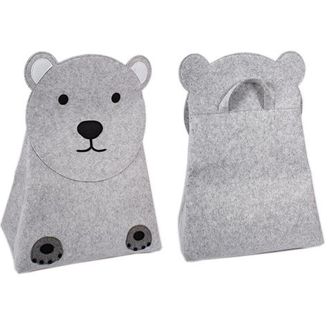 Kinder Filz Aufbewahrungsbox H73cm-D290304-Bär-var