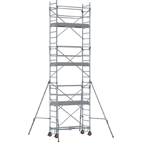 Echafaudage roulant acier - Hauteur de travail maximale de 12.70m - 8325102 (1/5)