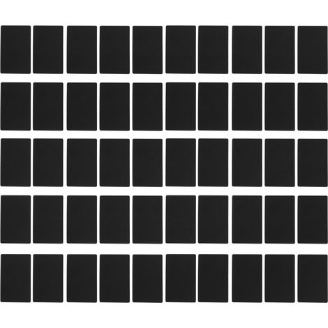 50 cartes de visite en aluminium noir, gravure laser, imperméables et résistantes à l'usure pour entreprise (1/5)
