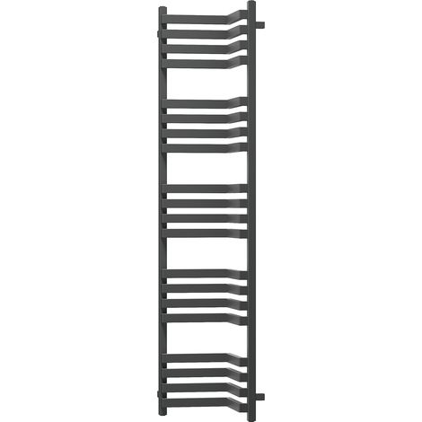 Mexen Loop radiador de baño de esquina 1600 x 375 mm, 837 W, antracita - W129-1600-350-00-66 (1/3)