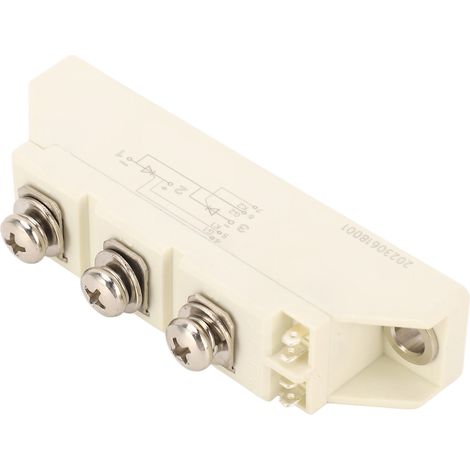Redresseur à pont de diodes blanc 1600 V 72 A 3 bornes, module de redresseur à pont de diodes semi-conducteur (1/5)