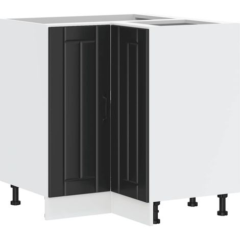 Maison Exclusive - Mobile Base ad Angolo Cucina Lucca Nero in Legno Multistrato