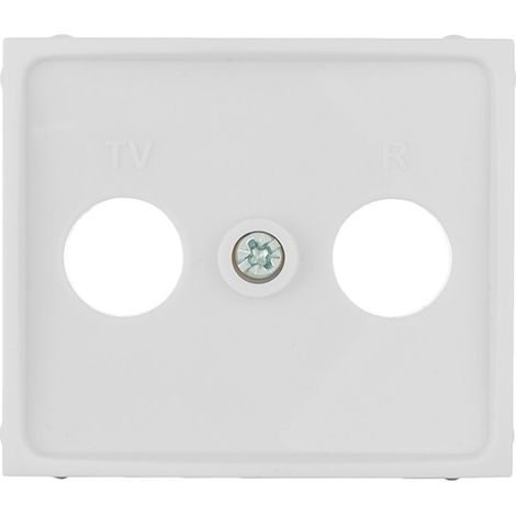 Copertura per presa segnale TV/R Colore Bianco Europa Solera Serie ERP47TLV
