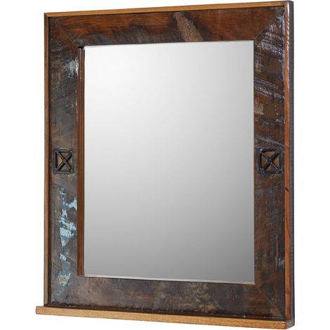 specchio in legno di Legno riciclato 68x8x79 multicolore laccato NATURE OF SPIRIT 104 (1/3)