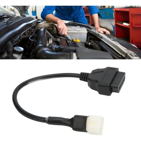 Adaptateur OBD vers 6 broches pour motos DELPHI, câble adaptateur 6 broches pour motos Delphi. (1/5)