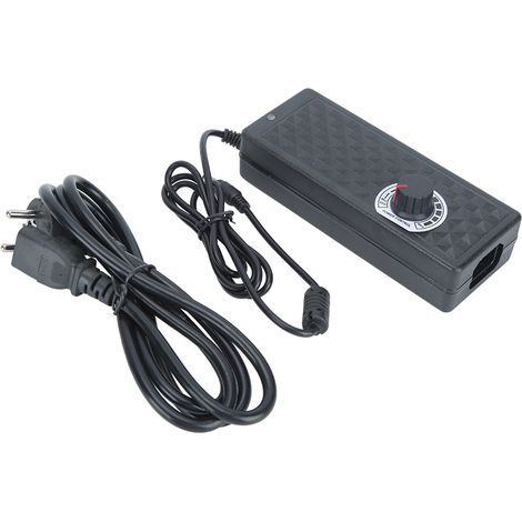 Adaptateur Secteur 9-24V 5A Haute Puissance avec Régulation de Tension et Câble AC, Prise UE 110-240V (1/5)