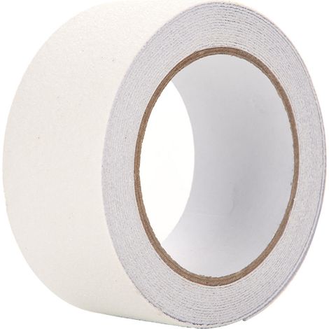 Ruban adhésif antidérapant PVC transparent 5m x 5cm pour escaliers et sols - Sécurité et décoration (1/5)