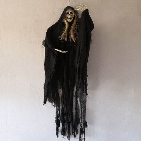 Halloween Hanging Skeleton Ghost with Sensor (1/5)