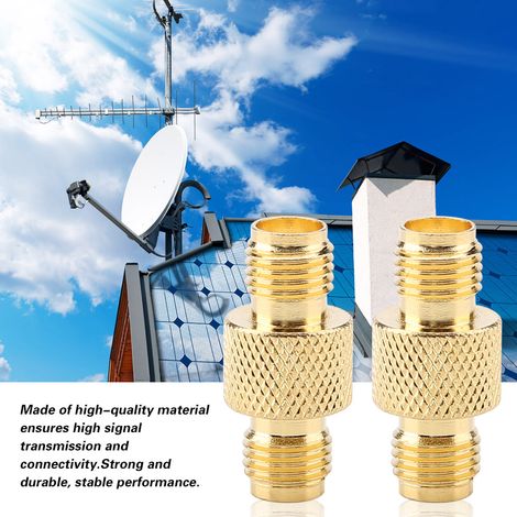 adaptateurs coaxiaux SMA femelles-femelles pour radio, avec connecteur de couplage bidirectionnel.