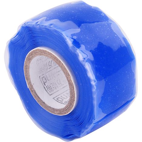 Selbstklebendes Silikonband für Kabel- und Rohrreparaturen, wasserdichtes Rettungsband, hitzebeständig, 3 Meter, schwarz (1/4)