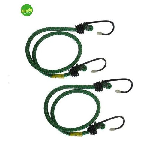 Cavo elastico Ø 8 x 750 mm. con ganci a uncino plastificati 2 pz.