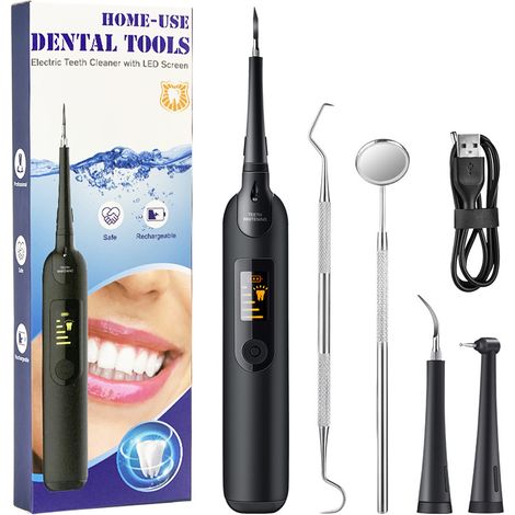 geschwindigkeit Elektrische Dental Scaler LED Display Dental Scaler Set Hause Verschönerung Instrument Zahn Zahnstein Entfernung Scaler (1/5)