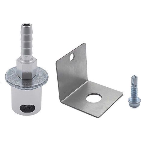 Soupape de ventilation à montage déporté pour réservoirs de carburant - avec supports de montage, pièce de rechange pour conduite de ventilation de réservoir avec raccord cannelé de 5/16 po (1/5)