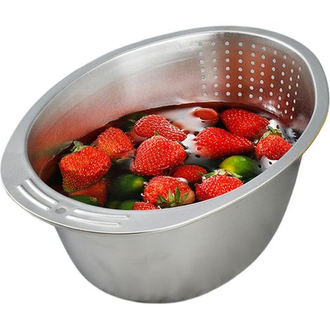 Panier de vidange de lavage de riz, passoire de laveuse de riz,Panier de vidange de lavage de domestique - Tamis de du pour fruits, pâtes, légumes, et céréales (1/5)