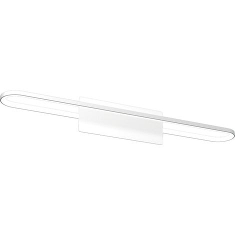 Applique Moderna Circuit Metallo Bianco Diffusore Bianco Led 24W Calda 80Cm (1/5)