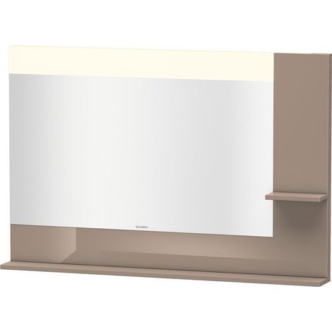 Miroir DuravitVERO 142x1200x800m avec éclairage cappuccino haute brillance