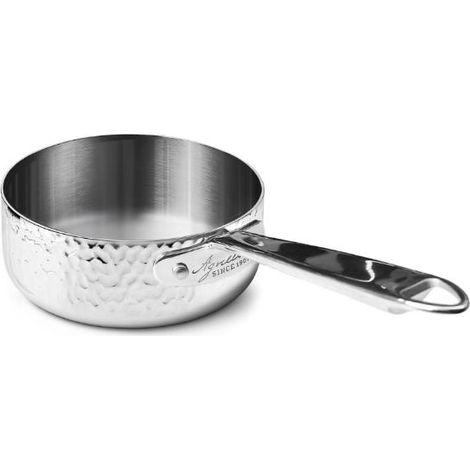 Casseruola Professionale in Acciaio 3ply Martellato un Manico 20 cm (1/2)