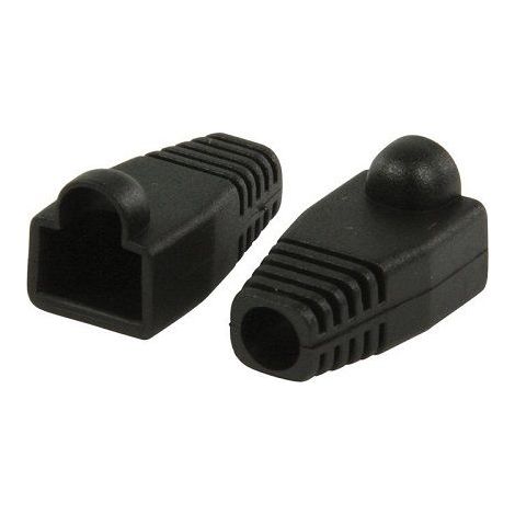 Funda para conector de red RJ45 (10ud/bolsa)  Negro