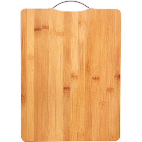 Planche À Découper - Bois Dur Naturel - 45 x 30 x 3 cm - Pour Viande Fruits Légumes Fromage - Usage Cuisine Maison - 1 Pièce (1/2)
