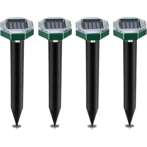 Solar Powered Ultrasonic Rat Repeller, 4-Pack (Octagonal)